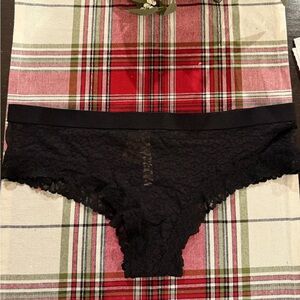 PINK Victoria's Secret Black Lace Panties